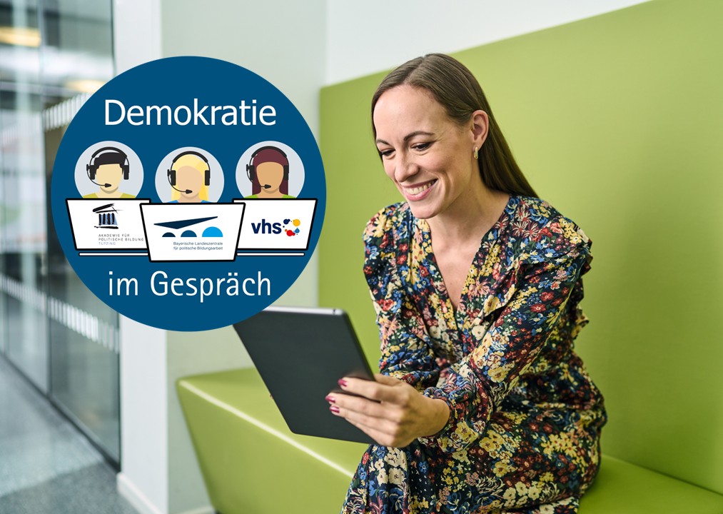Öffnet die Seite 'Demokratie im Gespräch'
