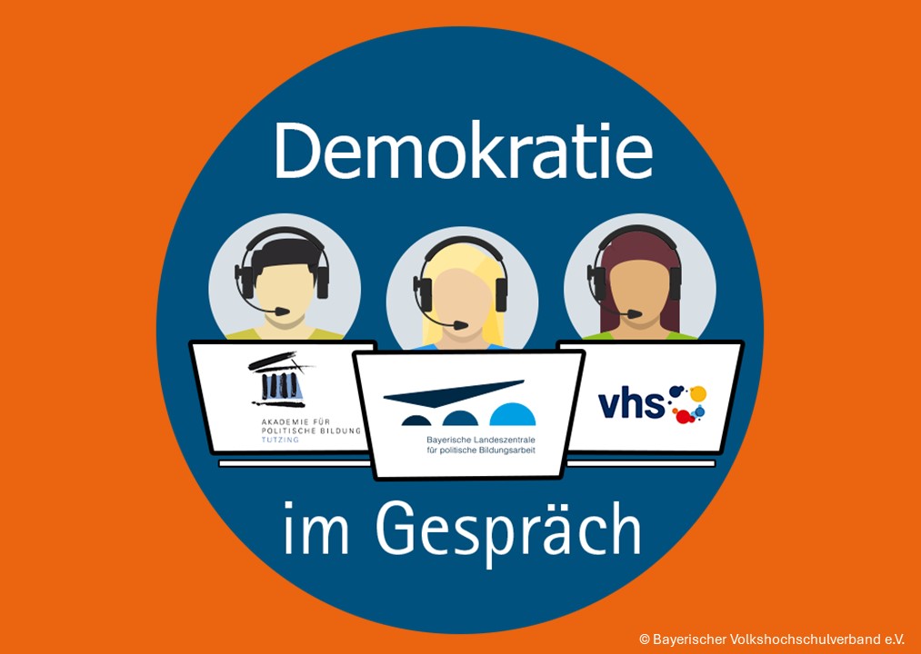Öffnet die Seite 'Demokratie im Gespräch'
